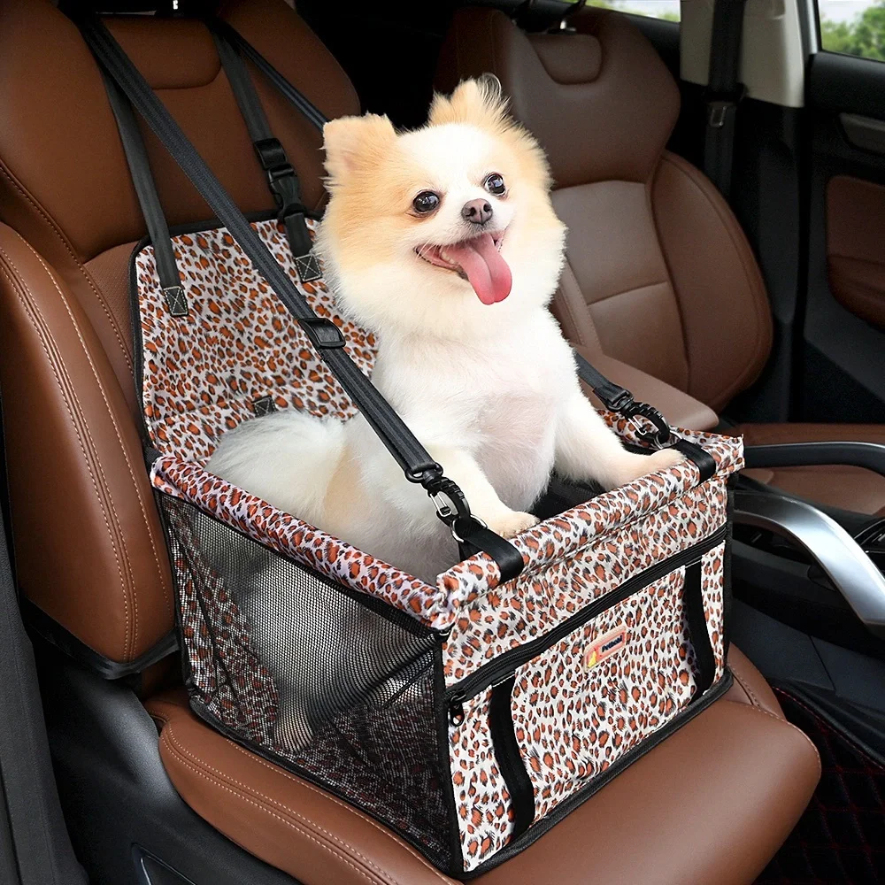 Petbobi Pet Car Booster Seat - Leopard Print